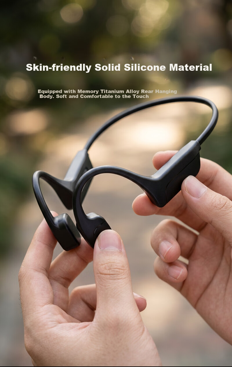 Skyworth G8 Bone Conduction Bluetooth Earphones Wireless Professional Sports Running Outdoor Open-Ear Swimming Compatible with Apple Huawei Xiaomi Waterproof Sweatproof 32GB Memory Starry Black 7