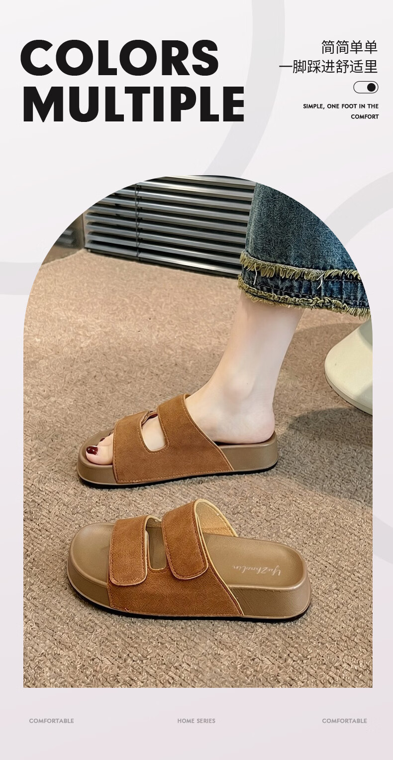YUZHAOLIN Women's Birkenstock Style Summer Fashion Fairy Casual Thick Sole Slide Sandals 1