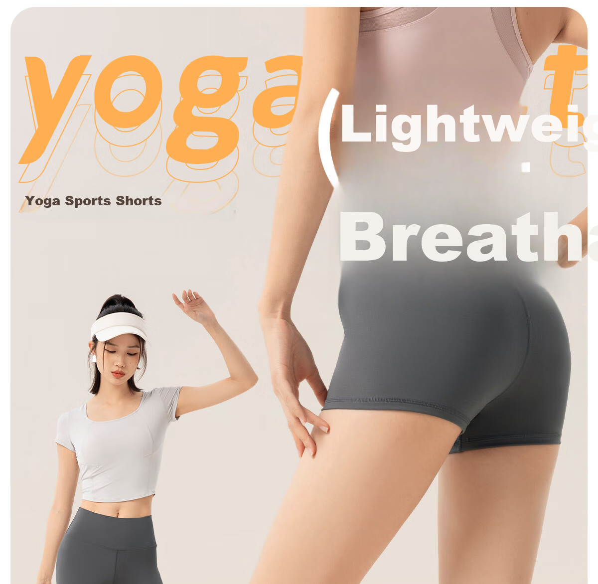 361° Women's Summer Thin Yoga Shorts Three-Quarter Yoga Pants Cycling Fitness Sports Shorts for Women 1