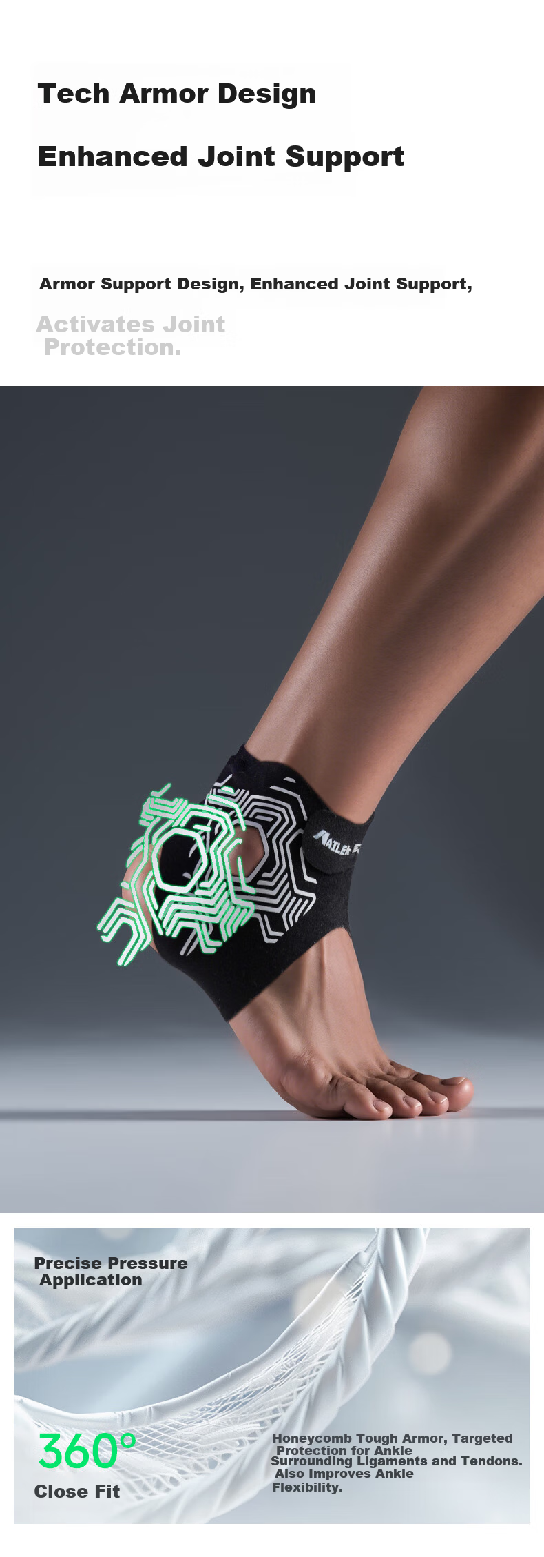 NAILEKESI N Sports Ankle Brace Ligament Injury Ankle Support Joint Stabilizer Sprain Basketball Ankle Sleeve Summer Thin Version 4