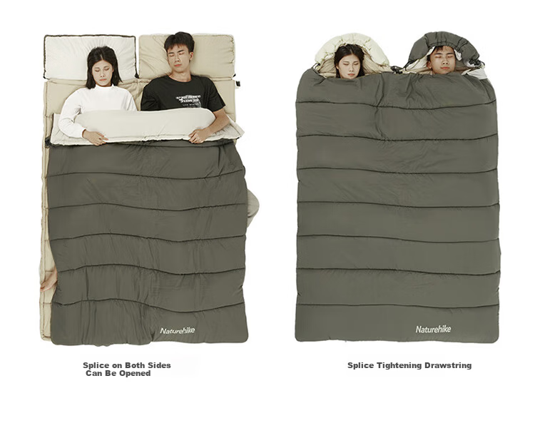 Naturehike Outdoor Sleeping Bag Four Seasons Universal Adult Camping Winter Thickened Cold-Resistant Portable Single/Double Quilt 5