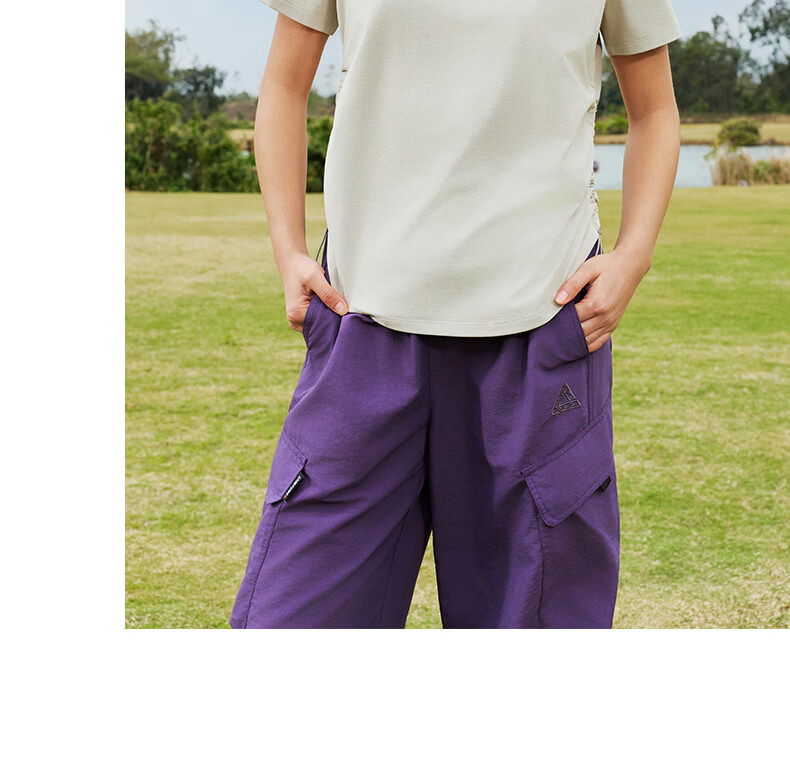 Peak Quick-Dry Short Sleeve Women's Summer Loose Breathable Sun Protection Waist-Cinching Casual T-Shirt Outdoor Sports Running Shirt DF662142 32
