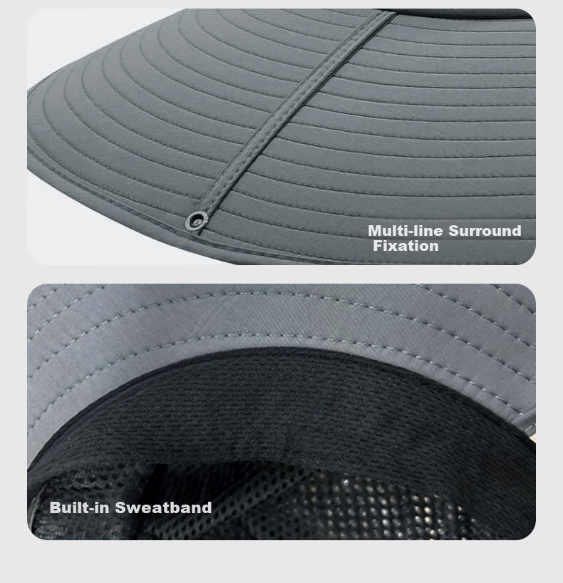 KELME Unisex Summer Outdoor Sun Protection Wide Brim UV Protection Breathable Fisherman Hat for Hiking and Fishing 12