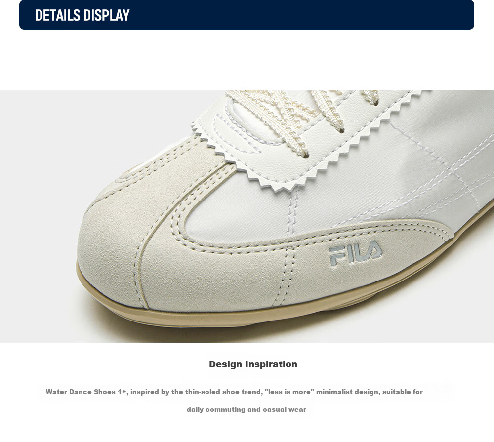FILA Official Han So-hee Style Water Dance Shoes 1S Women's German Training Shoes 2026 Thin Sole Casual Sports Shoes 39