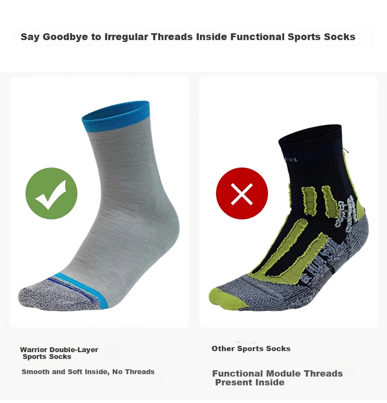 HNK Professional Marathon Trail Running Socks Double-Layer Graphene Antibacterial Blister-Resistant Modal Soft Outdoor Socks 4