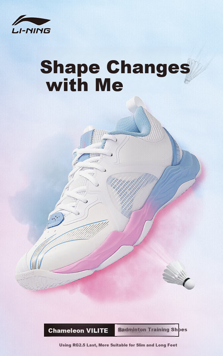 LI-NING Badminton Shoes Chameleon VI Lite Shock Absorption Durable Rebound Sports Shoes Professional Competition Training Men's Shoes 2