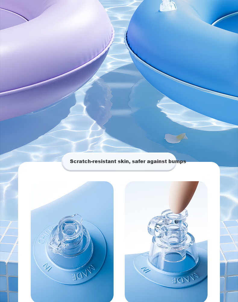 Keep Kids Swimming Ring for Ages 3 and Up Anti-Tip Inflatable Underarm Arm Float 942 Blue 15