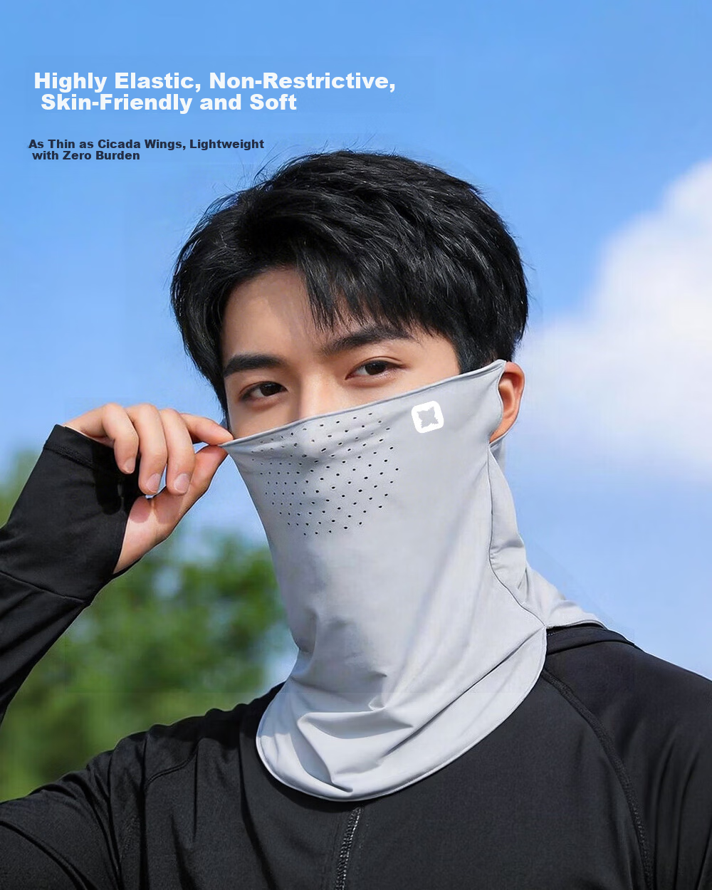 BWNK Sunscreen Face Mask Hat Neck Guard Integrated Ice Silk UV Protection Breathable Summer Face Bikini for Men and Women Cycling 5