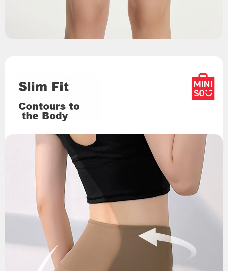 MINISO Women's Yoga Shorts Sports Shorts Five-Point Pants Spring Summer Running Shark Pants Pilates Yoga Fitness Pants 6