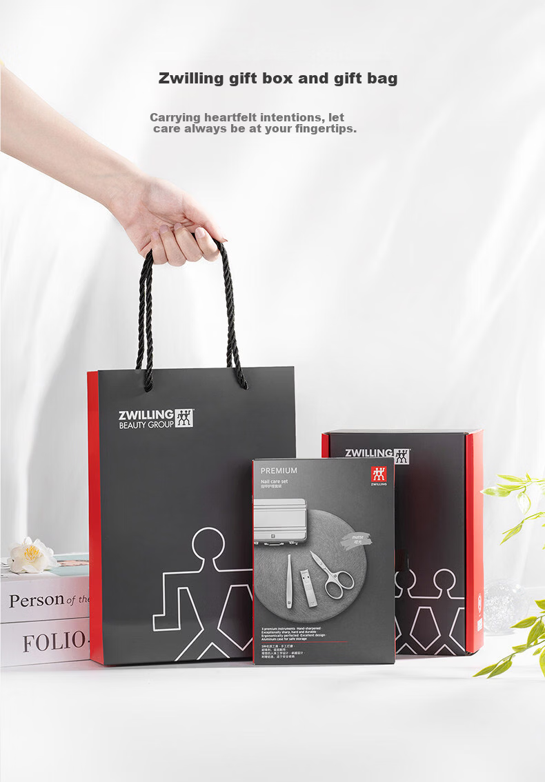 Zwilling 8-Piece Nail Care Set Nail Clippers Ingrown Toenail Clippers Manicure Scissors Nail File Business Gift Set 9
