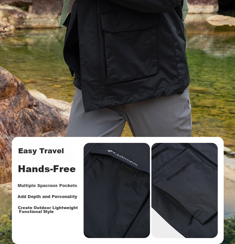 Columbia Outdoor 2025 New Waterproof Jacket for Men and Women Casual WE5369 8