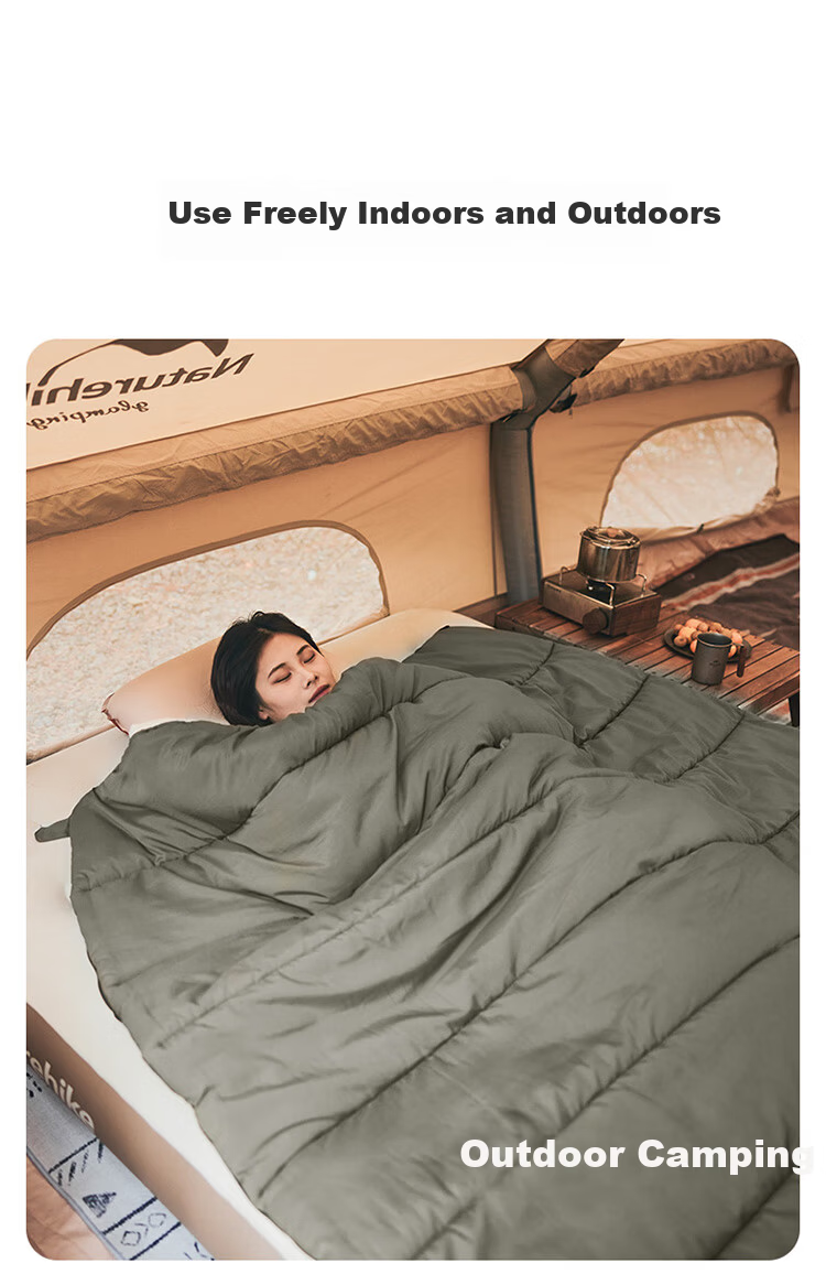 Naturehike Outdoor Sleeping Bag Four Seasons Universal Adult Camping Winter Thickened Cold-Resistant Portable Single/Double Quilt 11