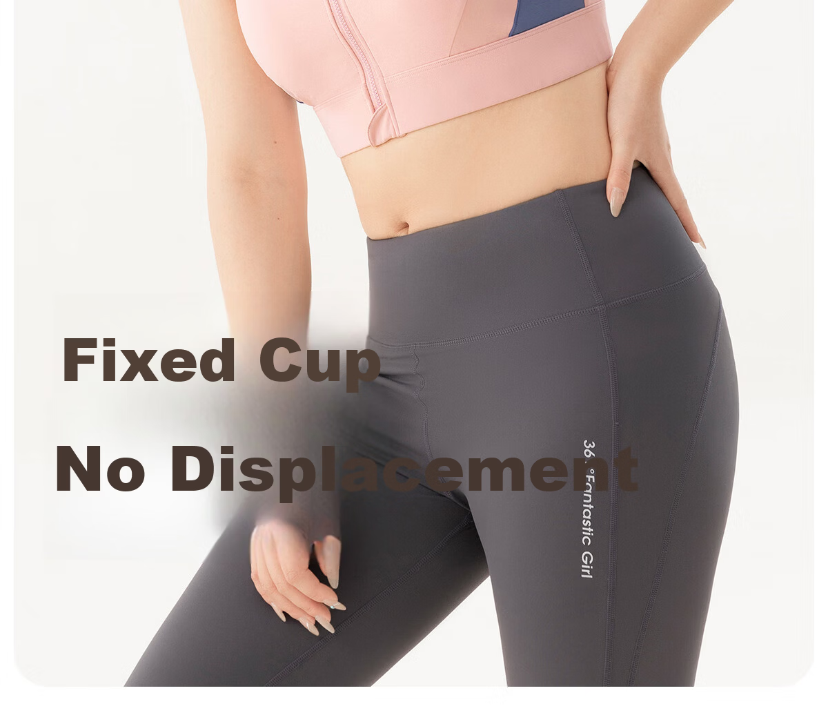 361° Plus Size Sports Vest Shockproof Anti-Sag Front Zipper Yoga Bra Fitness Plus Size Women's Sportswear 5