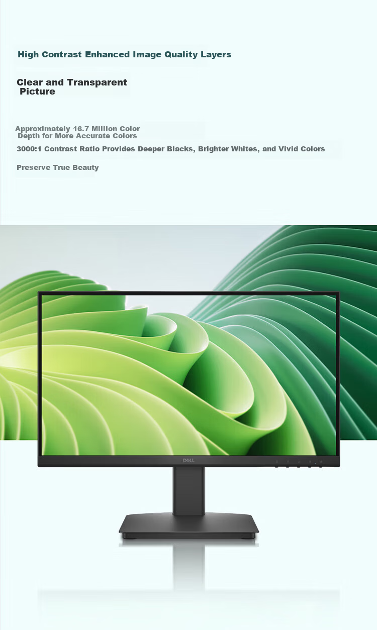 Dell 21.5-inch Office Monitor FHD 100Hz Hardware Blue Light Filter 3000:1 Home Full HD Computer Display SE2225HM 2