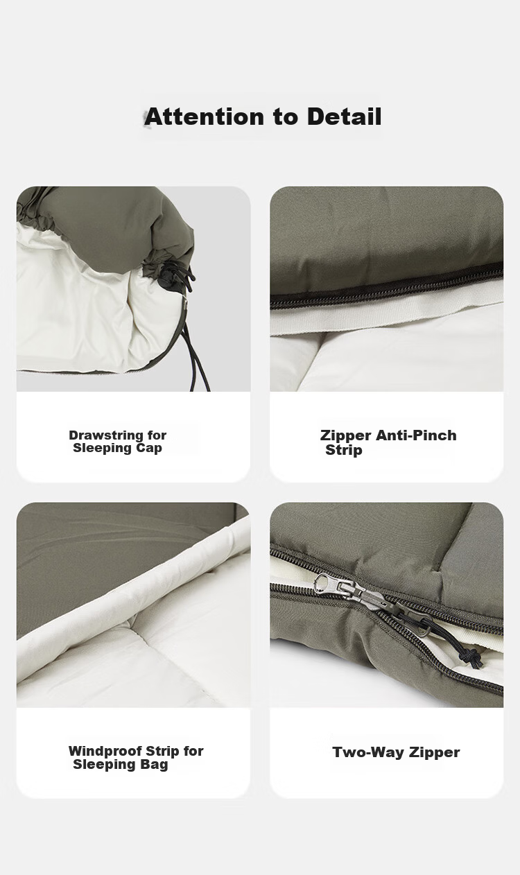 Naturehike Outdoor Sleeping Bag Four Seasons Universal Adult Camping Winter Thickened Cold-Resistant Portable Single/Double Quilt 13