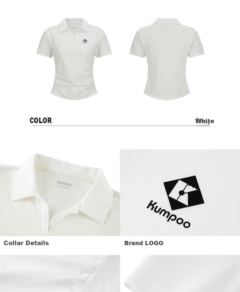 KUMPOO Women's Breathable Quick-Dry Badminton T-Shirt K241W-1096 Yellow S 15