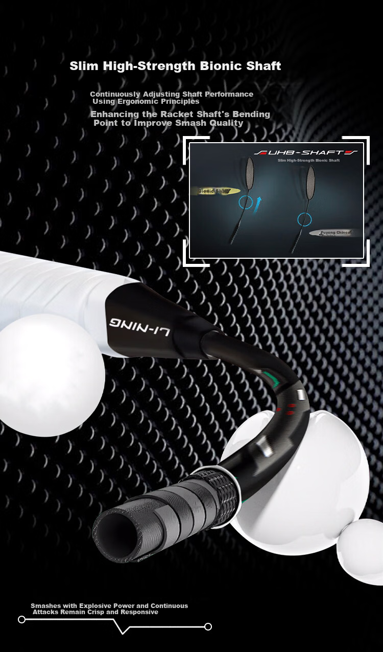 LI-NING Badminton Racket Full Carbon Thunder Small Steel Cannon 4U Black VS Thunder EX White 5U Pre-Strung Set 7