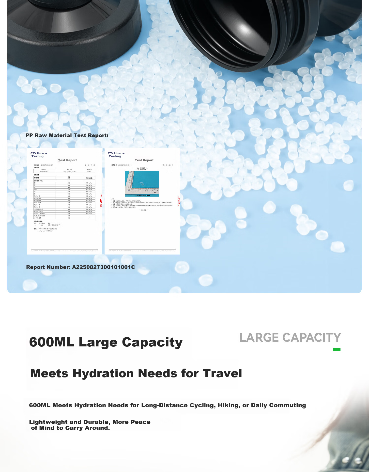 ROCKBROS Bicycle Cycling Water Bottle Unisex Mountain Road Bike Squeeze Outdoor Sports Water Cup Blue 8