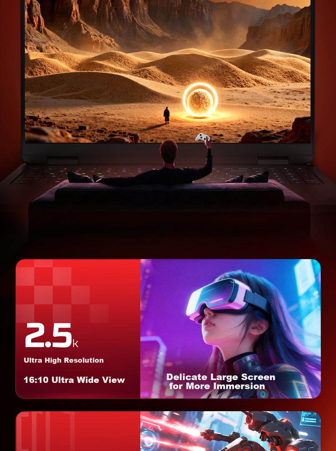 HP HyperX Shadow Elf PRO 16 Gaming Laptop R9-9955HX RTX 5060 16GB 1TB QHD 240Hz 200W+ Power Consumption 12