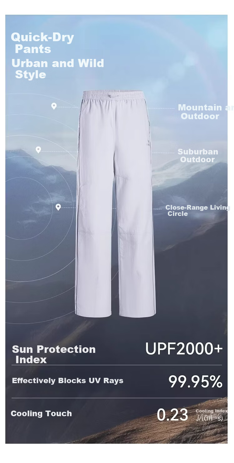 CAMEL Women's Quick-Dry Pants 2026 Summer New Cool Breathable Straight Slim Outdoor Hiking Casual Sports Pants 5013 9