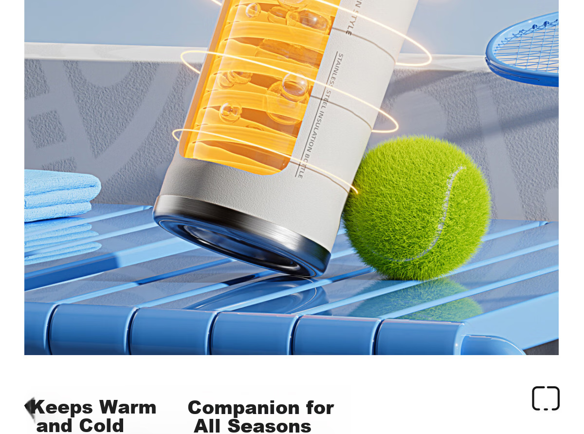 ERM Insulated Mug Large Capacity 316L Stainless Steel Cold Water Bottle for Men Students Outdoor Sports Portable Straw Cup 9