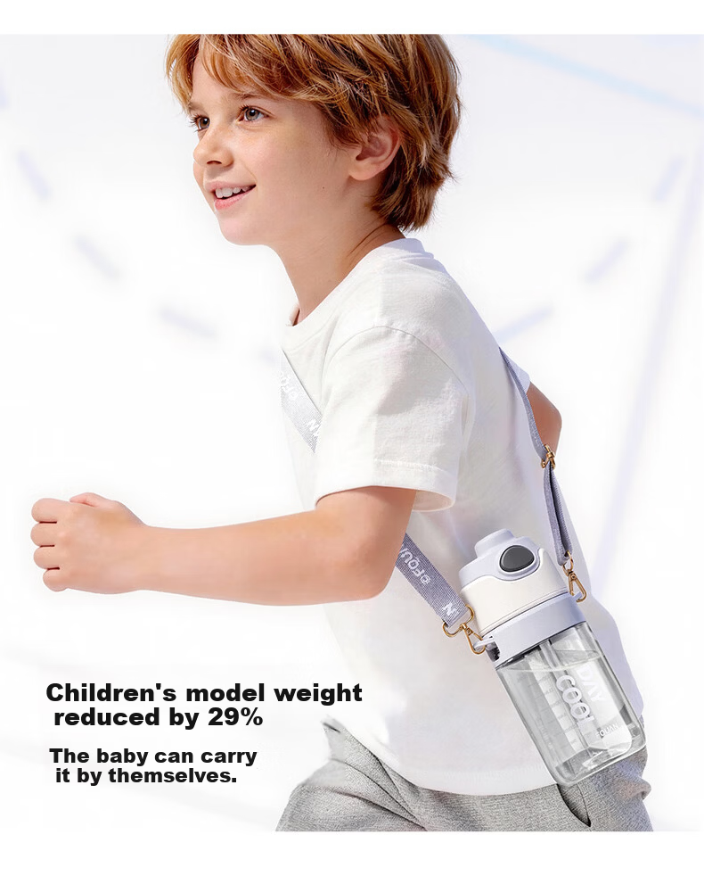 Fuquan Spray Water Bottle Children's Middle School Student School Special Sports Water Bottle Summer with Scale Straw Spray Cup 15