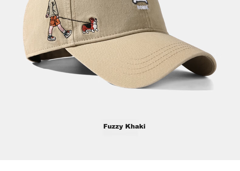 CACUSS Women's Spring New Embroidered Baseball Cap College Style Casual Slim Face Baseball Cap Men's Night Mist Black 16