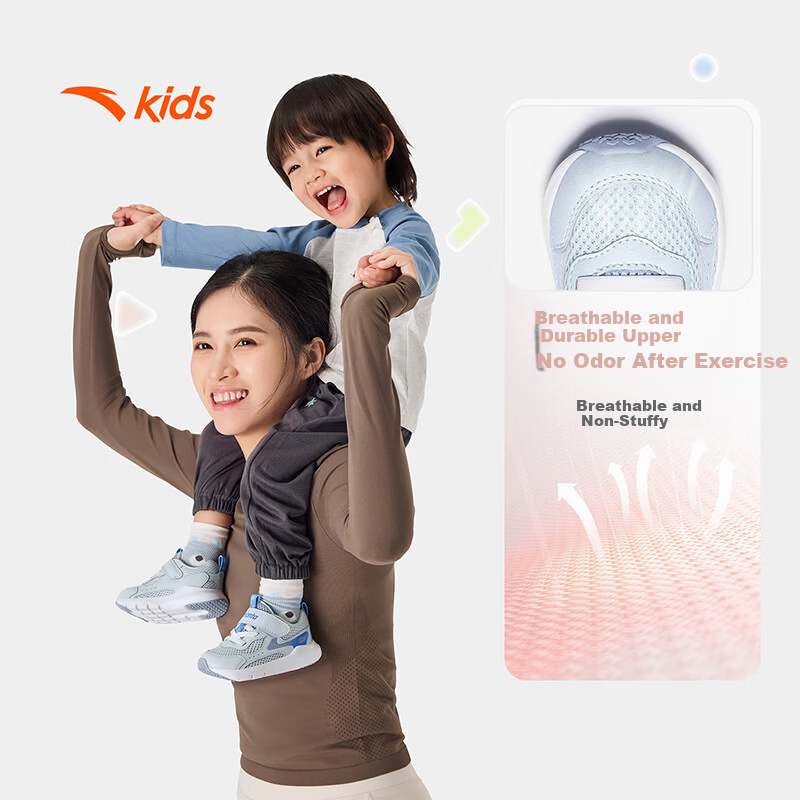 ANTA Toddler Walking Shoes Summer Breathable Mesh Infant Baby Boys Girls Soft Sole Sports Shoes A12620034