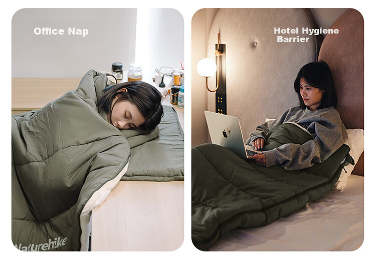Naturehike Outdoor Sleeping Bag Four Seasons Universal Adult Camping Winter Thickened Cold-Resistant Portable Single/Double Quilt 12