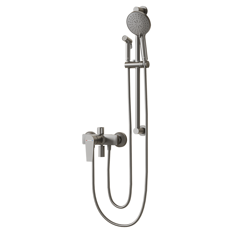 ARROW Simple Shower Head, Gunmetal Gray Shower Head, Brass Faucet, Pressure-Boosting Shower Sprayer