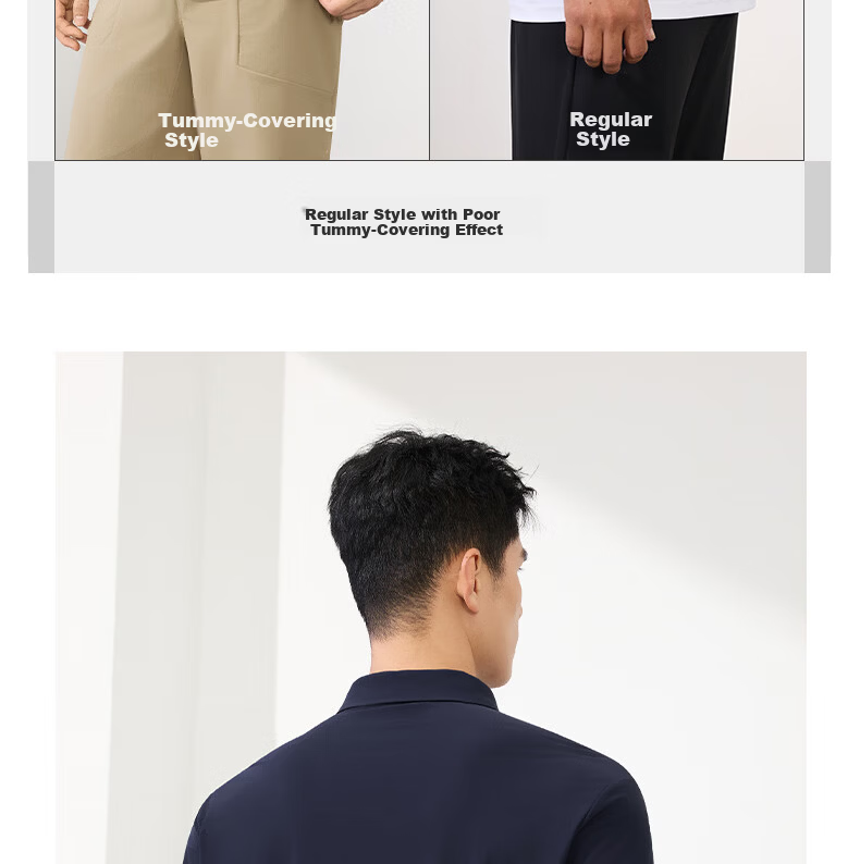 361° Men's Sports T-Shirt Spring Summer New Sun-Protective Polo Shirt Cooling Casual Short Sleeve Top 652624103-6 10