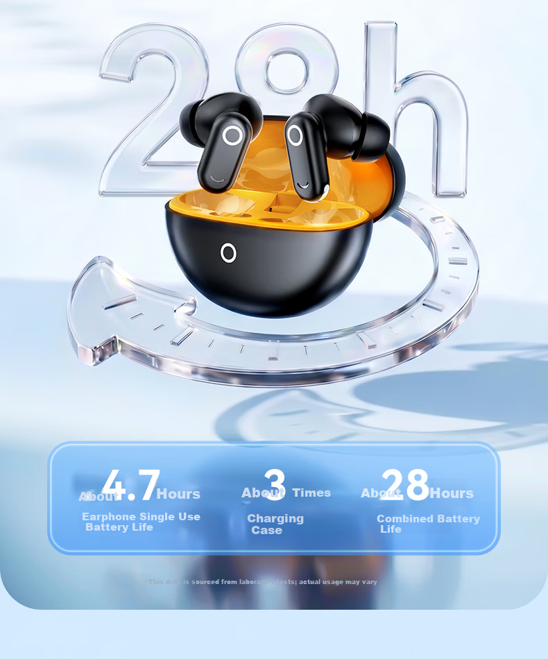 Zhiguozhe 2026 Latest Model Long Battery Life Bluetooth Semi-In-Ear Deep Noise Cancelling Wireless Berlin Sound High-Quality Sports Call Comfortable Wear Earphones 25