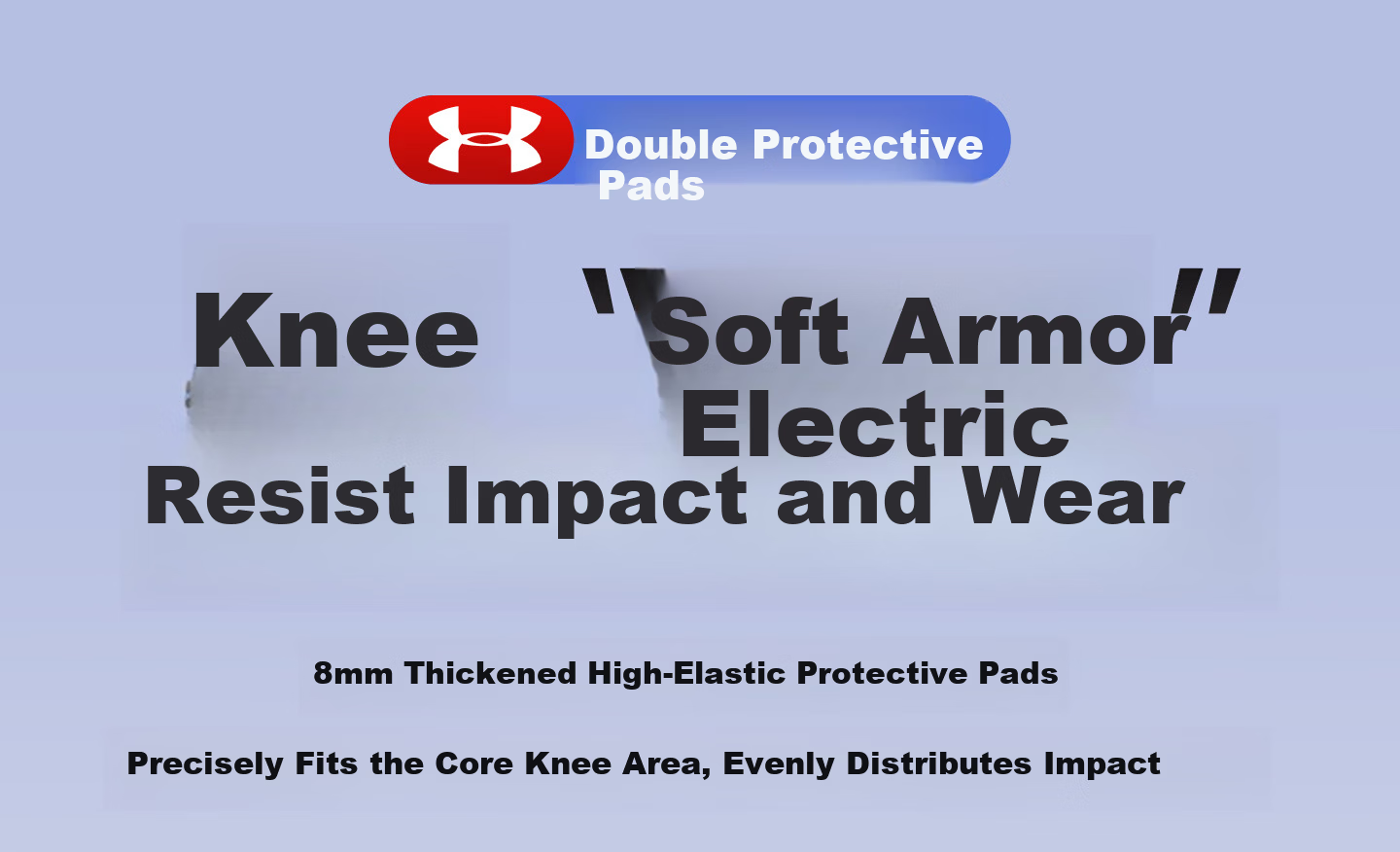 Under Armour Knee Brace Sports Meniscus Summer Professional Mountaineering Basketball Football Badminton Running Cycling Jump Rope Arthritis Support 13