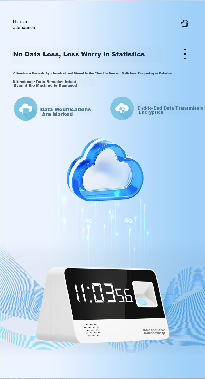 Yingren Internet 4G Smart Attendance Machine for Company Employees Facial Recognition Check-in Device with Lifetime Free Data Real-time Attendance and Payroll Integration for Canteen and Construction  8