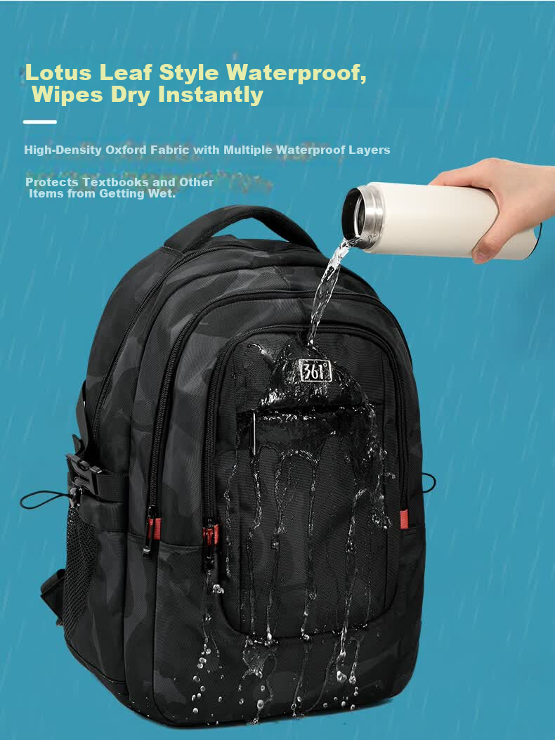 361° Men's Backpack Large Capacity Casual Water-Resistant Commuter Lightweight Sports Bag for Middle School, High School, and College Students 8