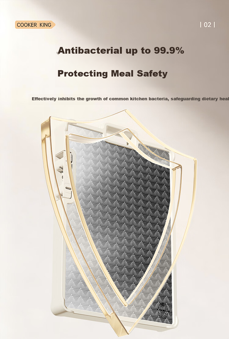 Chuida Huang Pure Titanium Cutting Board Household Antibacterial Double-Sided Mold-Resistant Non-Slip Thickened Chopping Board 42*30*2.5cm 5