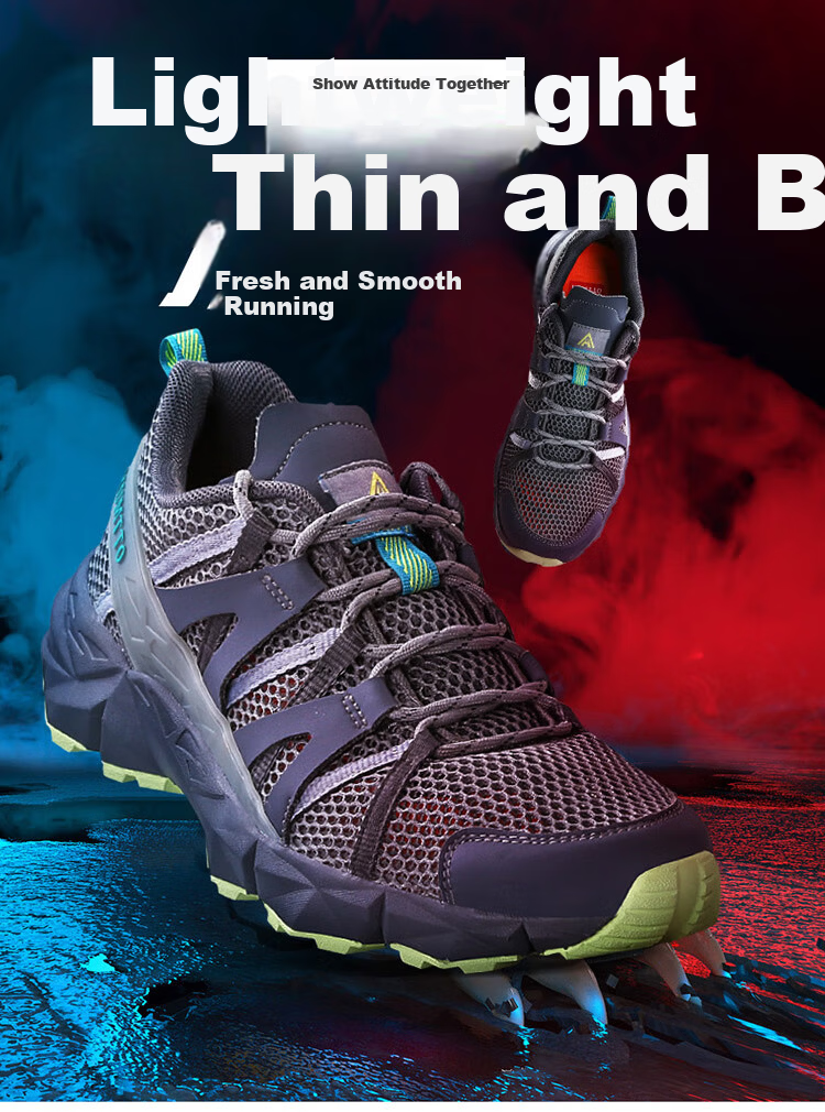 HUMTTO Summer Mesh Hiking Shoes Non-Slip Shock Absorption Outdoor Men's Mountaineering Shoes Breathable Casual Men's Shoes Blue Gray Size 40 1
