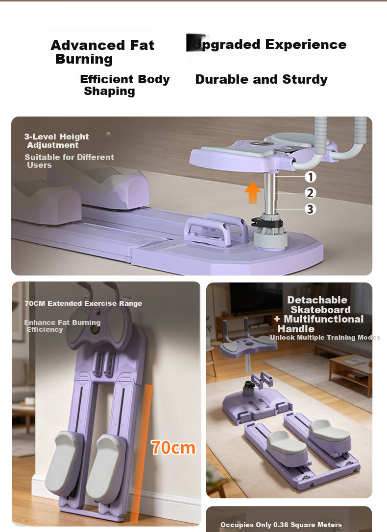 DDS Multifunctional Crawling Machine Lumbar Spine Stretching Core Training Abdominal Roller Home Fitness Equipment DDS6507P 2