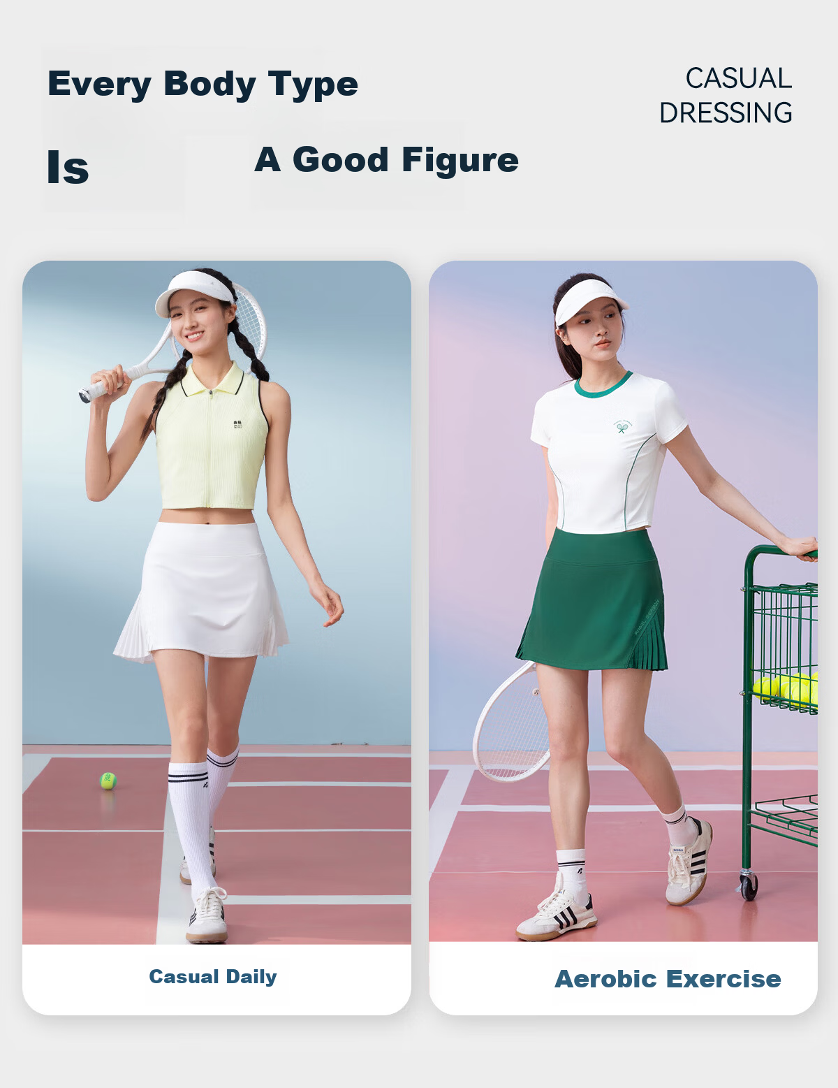 Angel Season Sports Yoga Pleated Tennis Skirt for Women 2026 Spring Summer New Badminton Skirt Tennis Dress Anti-Exposure Skirt 11