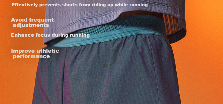 Xtep 2000KM PRO Men's Running Shorts Fake Two-in-One Breathable Quick-Dry Sports Training Five-Point Pants 40