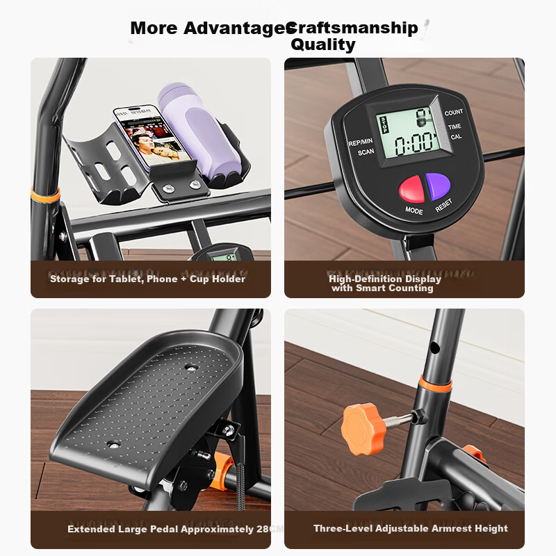 HUAYA Multifunctional Stair Climber Home Silent Foldable Stepper Stair Climbing Fitness Equipment