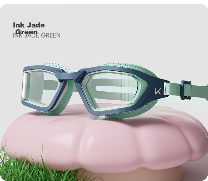 Keep Kids Mid-Frame Swim Goggles Comfortable Waterproof Anti-Fog Soft Silicone Youth Swimming Glasses Frosted Pink 14