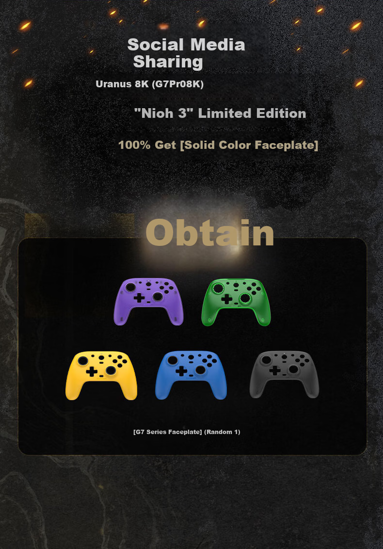 GAMESIR Tianwangxing Renwang 3 Co-Branded G7pro Game Controller, 8000Hz Polling Rate, 8K Wireless Switch 2 Bluetooth PC Steam Mobile Android Apex Horizo 2