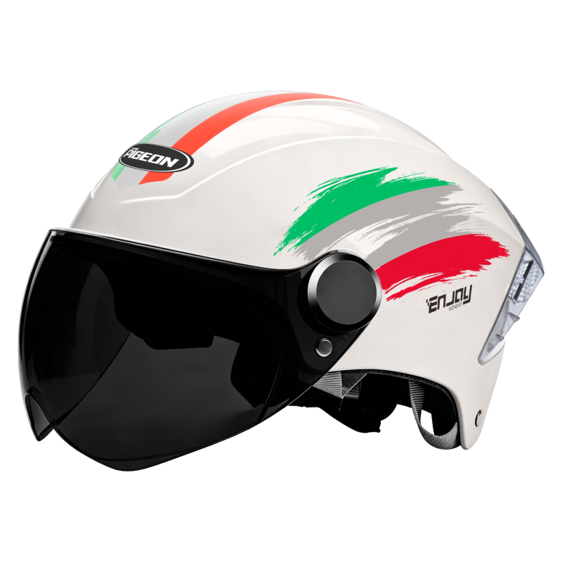 Feige Suprek Electric Bike Helmet 3C Certified Unisex New National Standard Class A Motorcycle Half Helmet Electric Scooter Sun Protection Summer Safety Helmet 302 Speed Shadow Trendy Painted Off-Whit