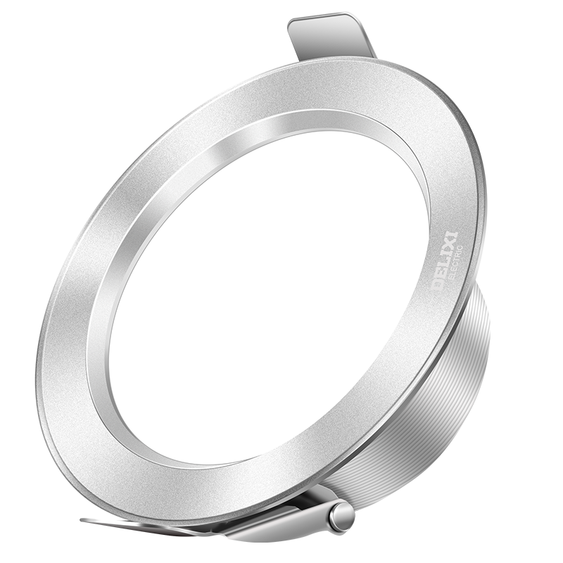 DELIXI LED Downlight, Ceiling Light, Recessed Spotlight, Downlight [Full Aluminum 4.5W Warm White Light], Starry Sky Silver