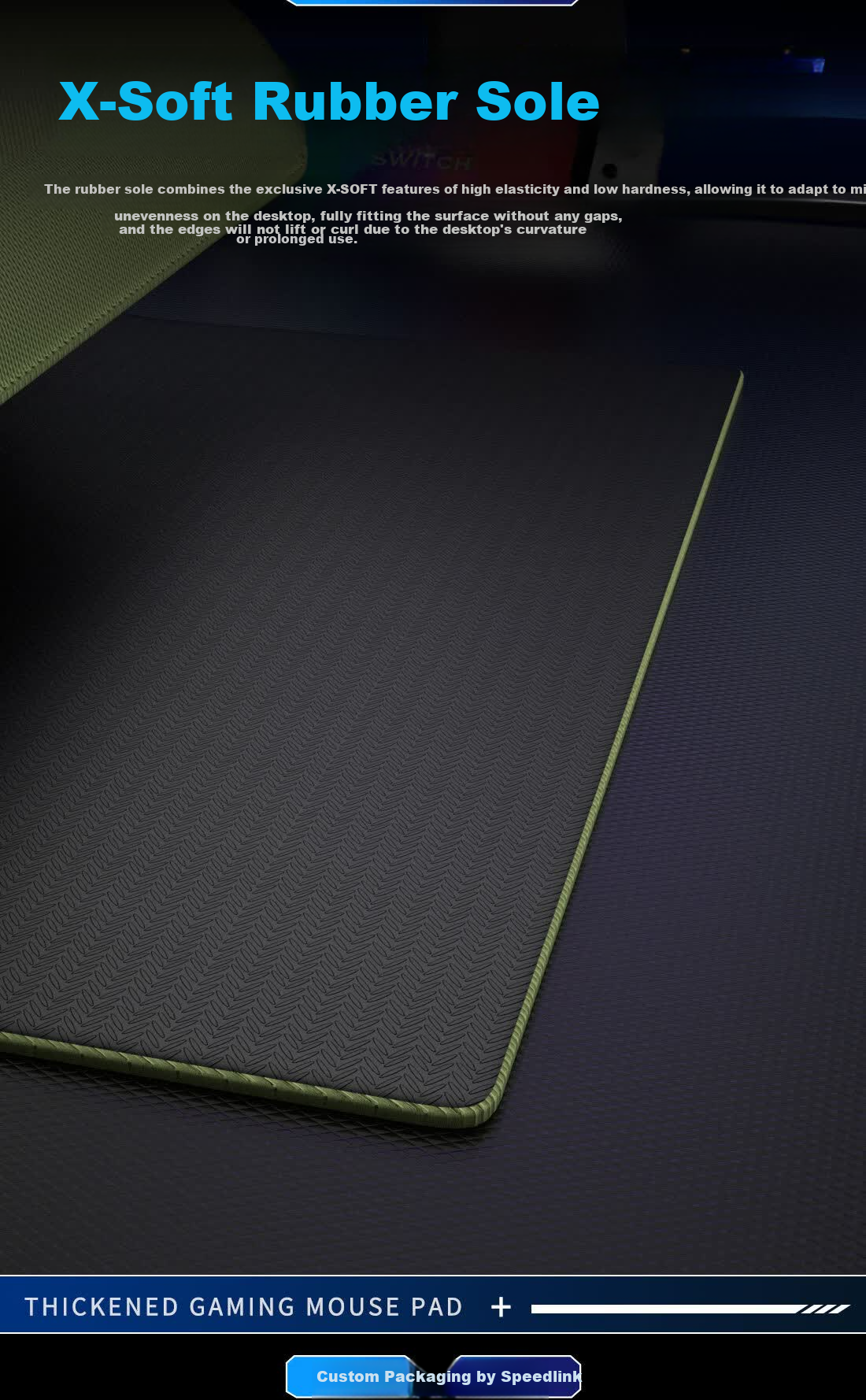 Saifeiyan [War] iQCK Gaming Mouse Pad Micro Weave Texture Stable Control Esports Grade Smooth Non-Slip Durable Gaming Mat War - Night Purple 420x360x5mm 10