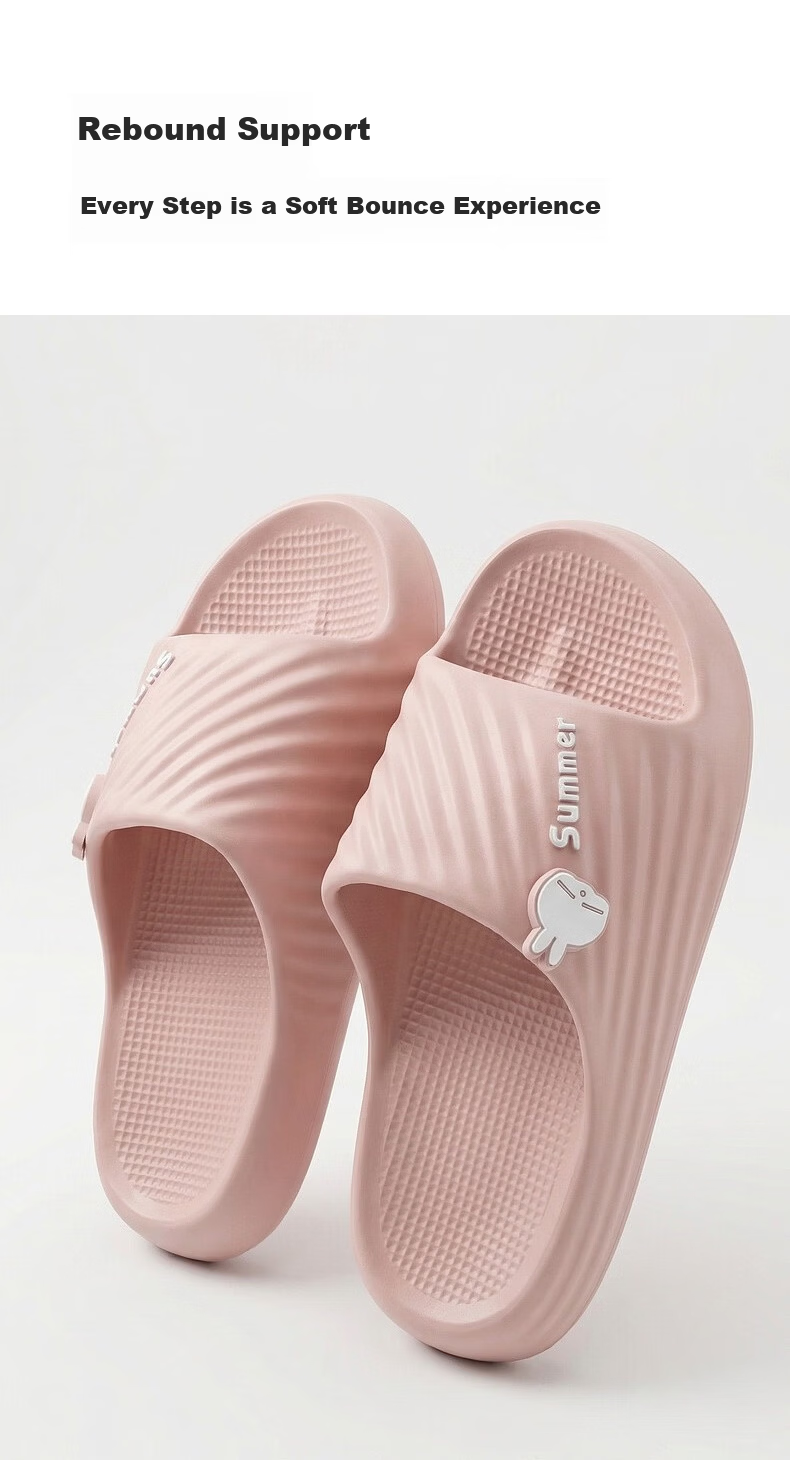 MashiMaro EVA Casual Unisex Slippers Couple Home Bathroom Shower Soft Sole Slippers 5