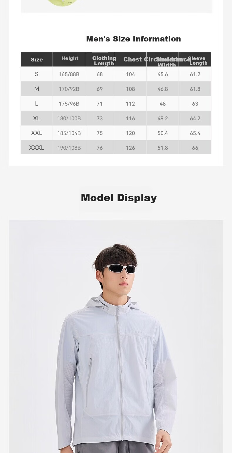 TOREAD Sun Protection Outdoor Sports UV Protection Skin Jacket High Elasticity Water-Repellent Breathable Summer Coat Micro Light Green S 9