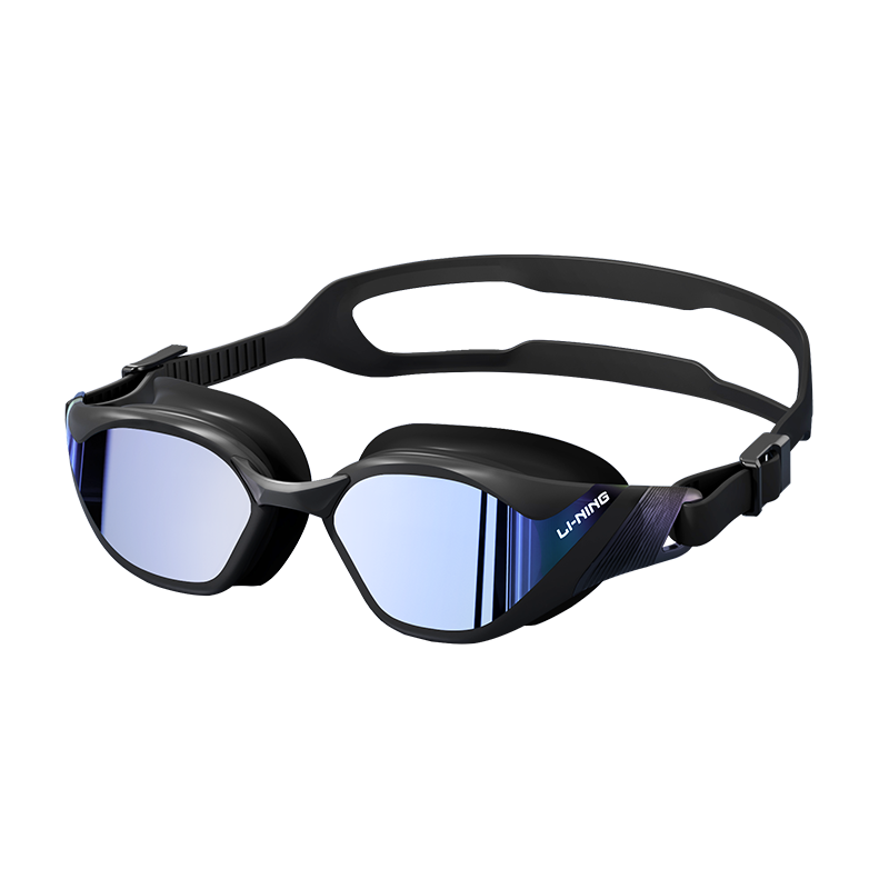 Li-Ning Swimming Goggles, Electroplated Waterproof Anti-Fog, for Men And Women, Adult High-Definition Swim Glasses, Swim Cap, Professional Swimming Equipment
