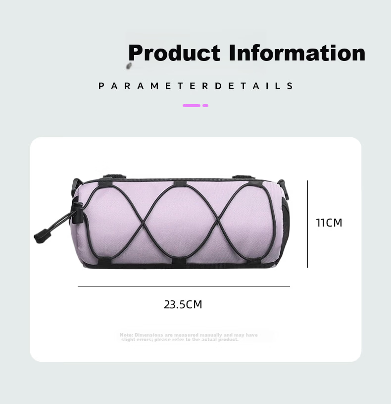 40K Bicycle Frame Bag Front Tube Bag Road Bike Handlebar Bag Mountain Bike Waterproof Multifunctional Cycling Storage Portable Green 8